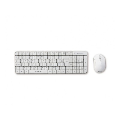 Approx APPKBWCOMPACT teclado RF inalámbrico Blanco