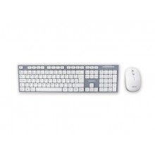 Approx APPKBWELEGANT teclado RF inalámbrico Gris, Blanco
