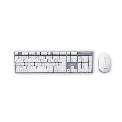 Approx APPKBWELEGANT teclado RF inalámbrico Gris, Blanco