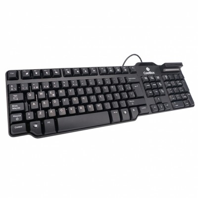 CoolBox COO-TEC02DNI teclado USB QWERTY Español Negro