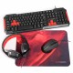 Mars Gaming MRCP1 teclado USB Negro, Rojo