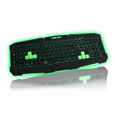 KeepOut F90 teclado USB Español Negro, Verde