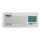 SilverHT Touchpad Wireless KB Silver Ht White + Blue