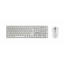 Bluestork PACK-EASY-II-N/SP teclado Español Plata, Blanco