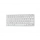 Bluestork BS-KB-MICRO/BT/SP teclado Bluetooth QWERTY Español Plata, Blanco