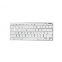 Bluestork BS-KB-MICRO/BT/SP teclado Bluetooth QWERTY Español Plata, Blanco