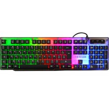 The G-Lab Keyz Neon teclado USB QWERTY Español Negro