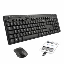 NGS Epsilon Kit teclado RF inalámbrico QWERTY Negro