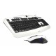 Mars Gaming MCPZE1 teclado Negro, Blanco