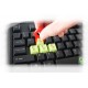 KeepOut F90 teclado USB Español Negro, Verde