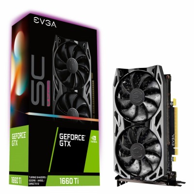 Tarjeta Gráfica EVGA GeForce GTX1660 TI SC ULTRA GAMING GeForce GTX 1660 Ti 6 GB GDDR6