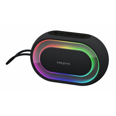 Halo Altavoz portátil estéreo Negro