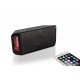 SON36_01 - Altavoz Bluetooth con USB/MicroSD MP3 Player y Radio, color negro 6 W Sistema de altavoz portátil 2.1 Negro, Rojo