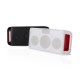 SON36_01 - Altavoz Bluetooth con USB/MicroSD MP3 Player y Radio, color negro 6 W Sistema de altavoz portátil 2.1 Negro, Rojo