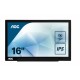 AOC Style-line I1601FWUX pantalla para PC 39,6 cm (15.6") 1920 x 1080 Pixeles Full HD LED Plana Negro