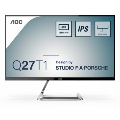 AOC Style-line Q27T1 pantalla para PC 68,6 cm (27") 2560 x 1440 Pixeles Quad HD LED Plana Plata