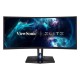 Viewsonic X Series XG350R-C pantalla para PC 88,9 cm (35") 3440 x 1440 Pixeles 3D UltraWide Quad HD WVA Curva Mate Negro