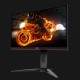 AOC Gaming C24G1 LED display 61 cm (24") 1920 x 1080 Pixeles Full HD Curva Mate Negro, Rojo