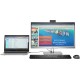 HP EliteDisplay E243d (2x 1TJ76AA) 60,5 cm (23.8") 1920 x 1080 Pixeles Full HD LED Plana Negro, Plata