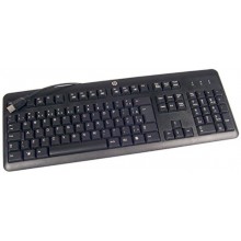 HP 672647-073 teclado USB Español Negro