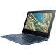 HP Chromebook x360 11 G3 EE Azul 29,5 cm (11.6") 1366 x 768 Pixeles Pantalla táctil Intel® Celeron® N 8 GB LPDDR4-SDRAM 64