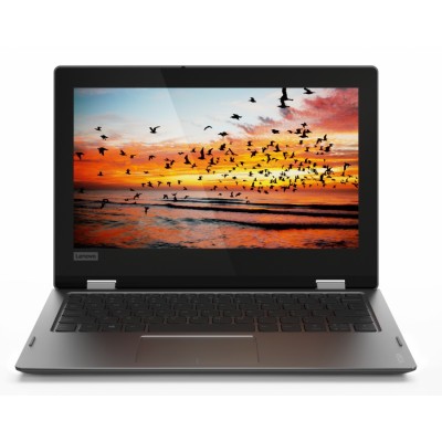 Lenovo 330 Gris Híbrido (2-en-1) 29,5 cm (11.6") 1366 x 768 Pixeles Pantalla táctil Intel® Celeron® 2 GB DDR4-SDRAM 64 GB