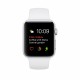 Apple Watch Series 1 caja de 42 mm de aluminio en plata y correa deportiva blanca