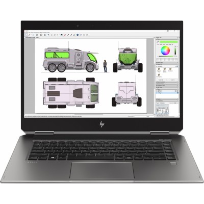 HP ZBook Studio x360 G5 Estación de trabajo móvil Plata 39,6 cm (15.6") 3840 x 2160 Pixeles Pantalla táctil 8ª generació