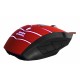 Mars Gaming MMVU1 USB Óptico 5000DPI Negro, Rojo ratón