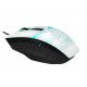 Mars Gaming MMZE1 USB Óptico 5000DPI Negro, Color blanco ratón