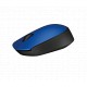 Logitech M171 RF inalámbrica + USB Óptico 1000DPI Ambidextro Negro, Azul ratón
