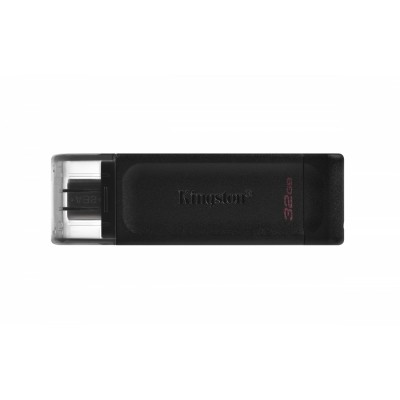 Kingston Technology DataTraveler 70 unidad flash USB 32 GB USB Tipo C 3.2 Gen 1 (3.1 Gen 1) Negro