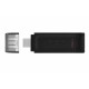 Kingston Technology DataTraveler 70 unidad flash USB 32 GB USB Tipo C 3.2 Gen 1 (3.1 Gen 1) Negro