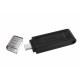 Kingston Technology DataTraveler 70 unidad flash USB 32 GB USB Tipo C 3.2 Gen 1 (3.1 Gen 1) Negro