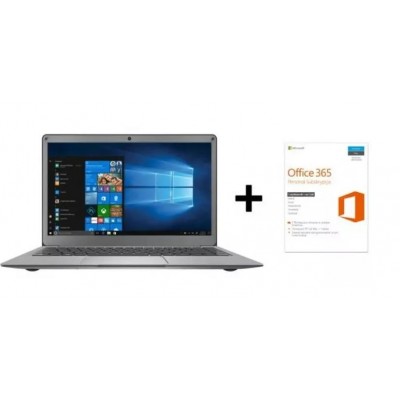 Portátil - PEAQ Slim S130, 13" FHD, Intel® Celeron® N3350, 4GB RAM, 64GB, W10 + Office 365 1 año pre-instalado