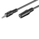 Cable de audio Microconnect 3.5mm/3.5mm 1.5m M-F 1,5 m 3,5mm Negro