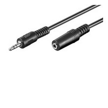 Cable de audio Microconnect 3.5mm/3.5mm 1.5m M-F 1,5 m 3,5mm Negro