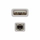 Nanocable CABLE USB 2.0 IMPRESORA, TIPO A/M-B/M, BEIGE, 1.8 M