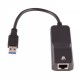 V7 adaptador USB a EthernetGigabit nero da USB 3.0 A maschio a RJ45 femmina
