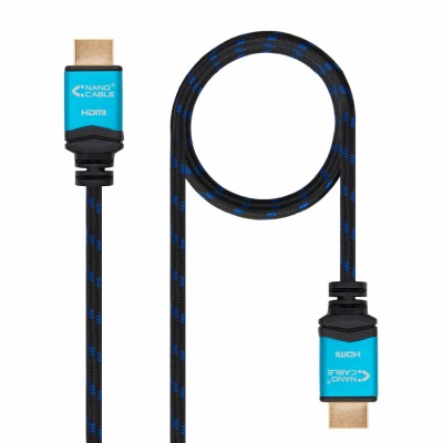 Nanocable Cable HDMI V2.0 4K@60GHz 18 Gbps A/M-A/M, negro, 2.0 m.