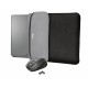 Funda + Ratón Inalámbrico Trust Yvo para Portátiles hasta 15.6"/ Negro