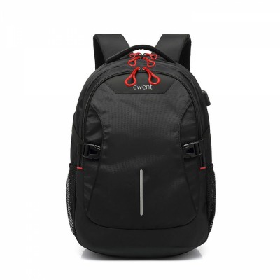 Ewent EW2526 Maletín para portátil 39,6 cm (15.6") Mochila Negro