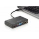 DA-70848 base para portátil y replicador de puertos Alámbrico USB 3.2 Gen 1 (3.1 Gen 1) Type-C Negro