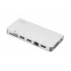 DA-70866 base para portátil y replicador de puertos Alámbrico USB 3.0 (3.1 Gen 1) Type-C Plata