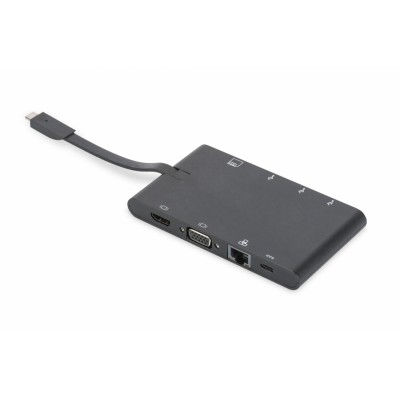 DA-70865 base para portátil y replicador de puertos Alámbrico USB 3.1 (3.1 Gen 2) Type-C Negro
