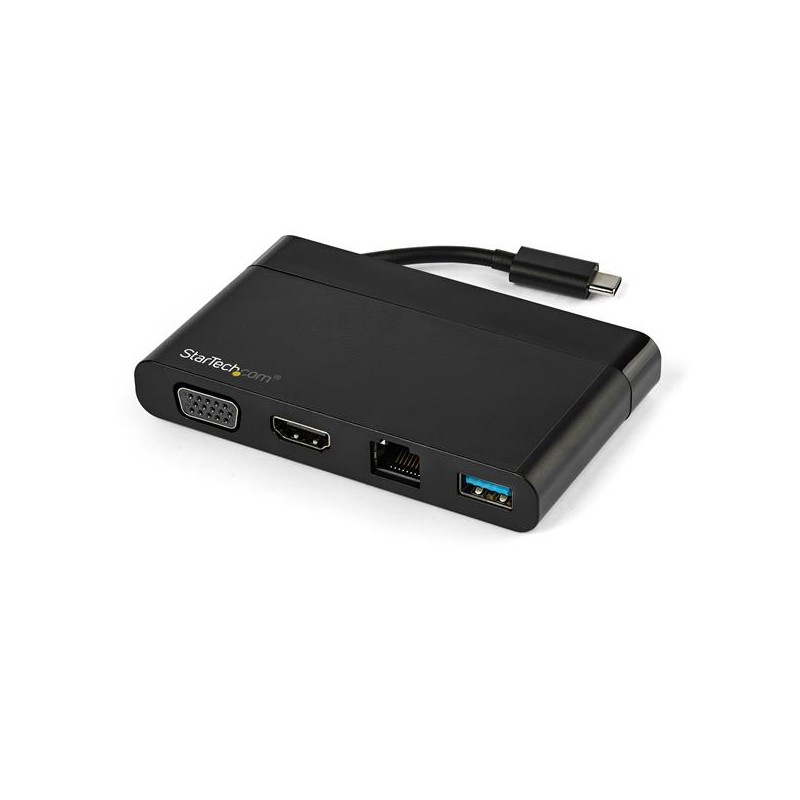 Exclusión Nominal jaula Adaptador Multipuertos USB-C 4K con HDMI y VGA - Mac Win Chrome - 1x USB-A  - GbE - Portátil - Docking Station USB Tipo C -
