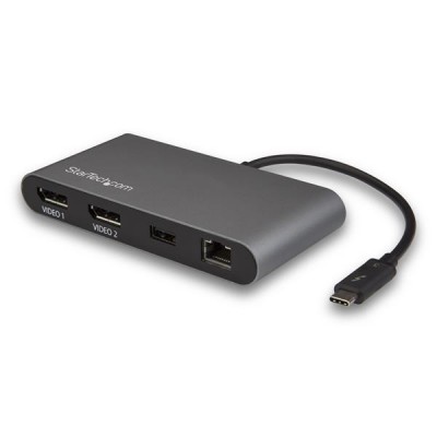 Mini Dock Thunderbolt 3 para Doble Pantalla de 4K con DisplayPort - Docking Station para Mac y Windows - Descontinuado, con E