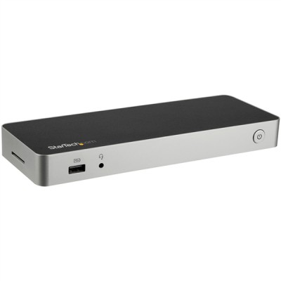 Docking Station USB C de Vídeo Doble 4K para Ordenador Portátil Windows o Mac - Replicador de Puertos DisplayPort y HDMI co