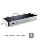 Dock USB-C con MST para Monitores Duales - 5 Puertos USB 3.0