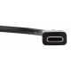 USB-C to HDMI/USB-C/USB A 30cm Alámbrico USB 3.2 Gen 1 (3.1 Gen 1) Type-C Negro